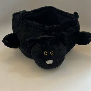 Halloween Plush Cat Treat Bag basket